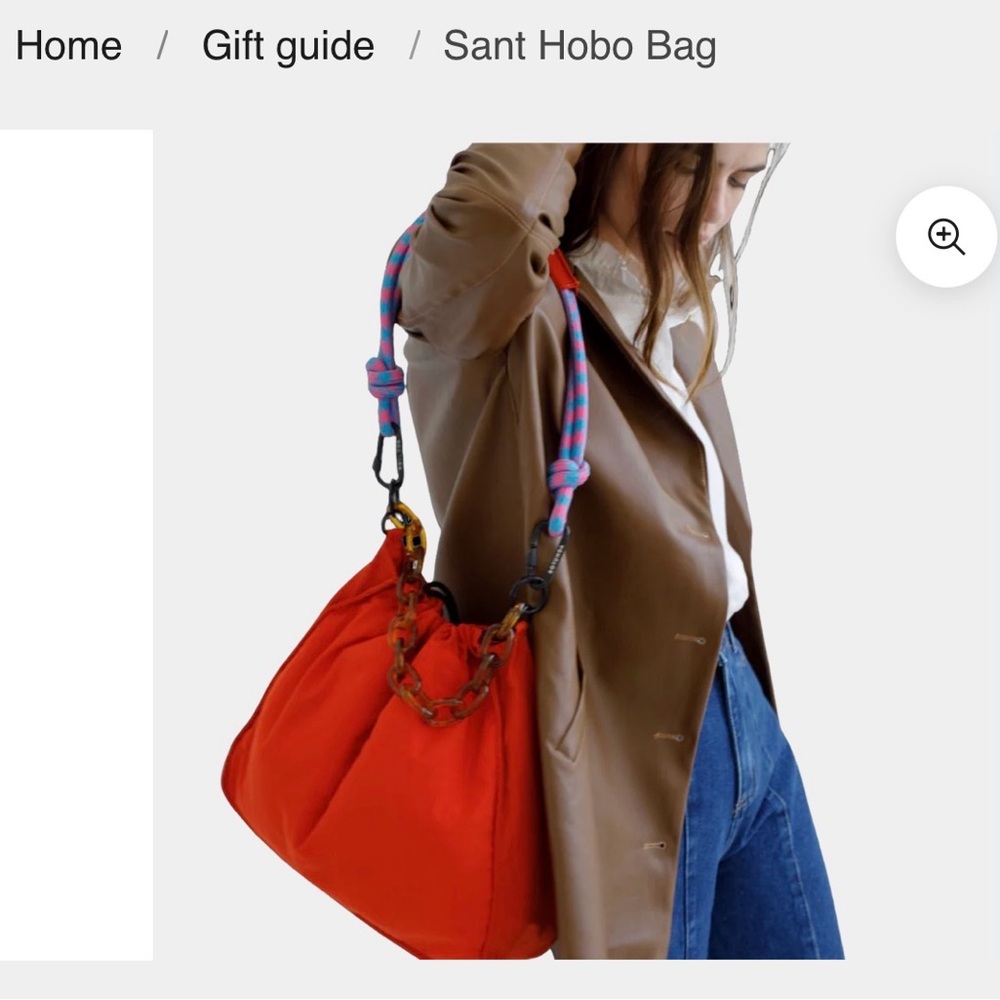 Stylish Red Hobo Bag